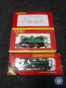 Three boxed Hornby locomotives