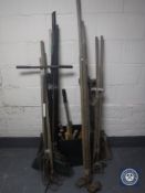 A large quantity of garden tools