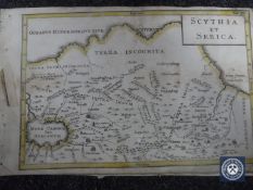 Cartography Interest: An interesting folio of 18th century hand-coloured maps, covering Europe,