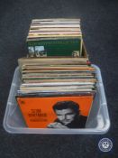 Two boxes of LP records - country and easy listening