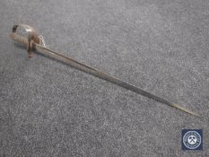 A British 1897 pattern infantry officer's sword