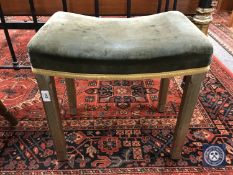 A 1953 Elizabeth II coronation stool, stamped North & Sons, West Wycombe,