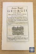 A George II Act of Parliament dated 1726 relating to Lumsford Mill,