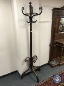 A 1930's bentwood hat and coat stand,
