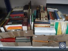 Four boxes of hardback and paperback books - novels