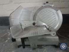 A Fields and Pimblett commercial meat slicer