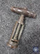 A vintage corkscrew