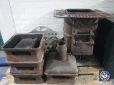 An antique cast iron Tangye stove