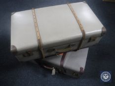 Two vintage luggage cases