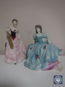 Two Coalport Age of Elegance figures, Matinee Performance and On The Balcony,