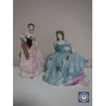 Two Coalport Age of Elegance figures, Matinee Performance and On The Balcony,