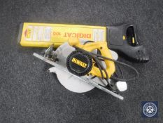 Dewalt electric chop saw together with a Digicat 100 cable detector