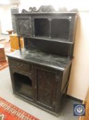 A 19th century ebonised dresser,