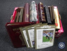 A box containing large quantity of assorted stamps and first day covers,