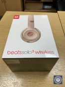 A set of Beats Solo 3 wireless headphones, model A1796, brand new and still sealed.