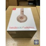 A set of Beats Solo 3 wireless headphones, model A1796, brand new and still sealed.