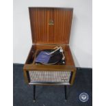 A mid twentieth century Dynatron cabinet with Garrard turn table