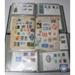 Three albums and a book of first day covers