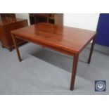 A mid 20th century Danish pull out dining table