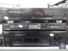 A Sony direct digital linear CD converter together with a digital synthesizer and an audio video