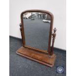 A Victorian mahogany dressing table mirror