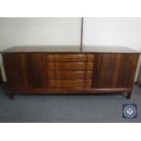 A 20th century mahogany double door sideboard