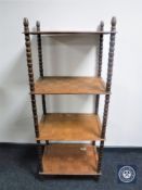 A twentieth century four tier what not stand