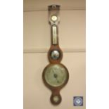 A 19th century mahogany barometer