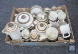 A large box of Denby stoneware