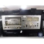 A Pioneer stereo cassette tape deck CTF4040 together with a digital tuner and a CD player