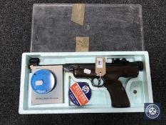 An "Original" model 5 break-barrel air pistol, .