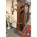 A Victorian mahogany hall stand,