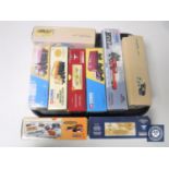 A tray containing nine Corgi Classic die cast vehicles,