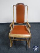 An antique rocking chair