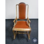 An antique rocking chair