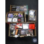 Three large boxes of CD's