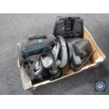 A Canon digital video camcorder, together with a video recorder, steering wheel,