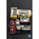 A tray of die cast vehicles,