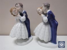 A pair of Bing & Grondahl dancing figures,