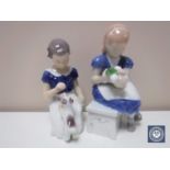 Two Bing & Grondahl figures of ladies,