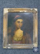 A 19th century continental school portrait of a lady,