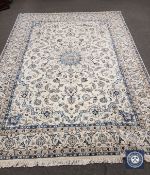 A very fine Persian Nain carpet, Central Iran,