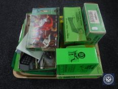 A tray of boxed Airfix sport series footballers,