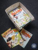 A box of Beano comics