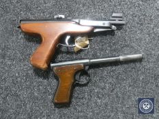 Two Diana air pistols