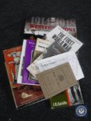 A box of books relating to WWI