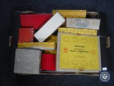 A box of Trix track and control units