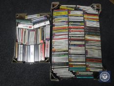 A large quantity of compact discs, mainly classical and operatic, in two crates.