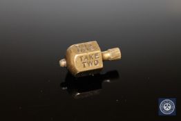 A World War I "Put & Take" brass trench die, crafted in the normal way from a brass nut.