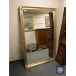 A gilt framed mirror,